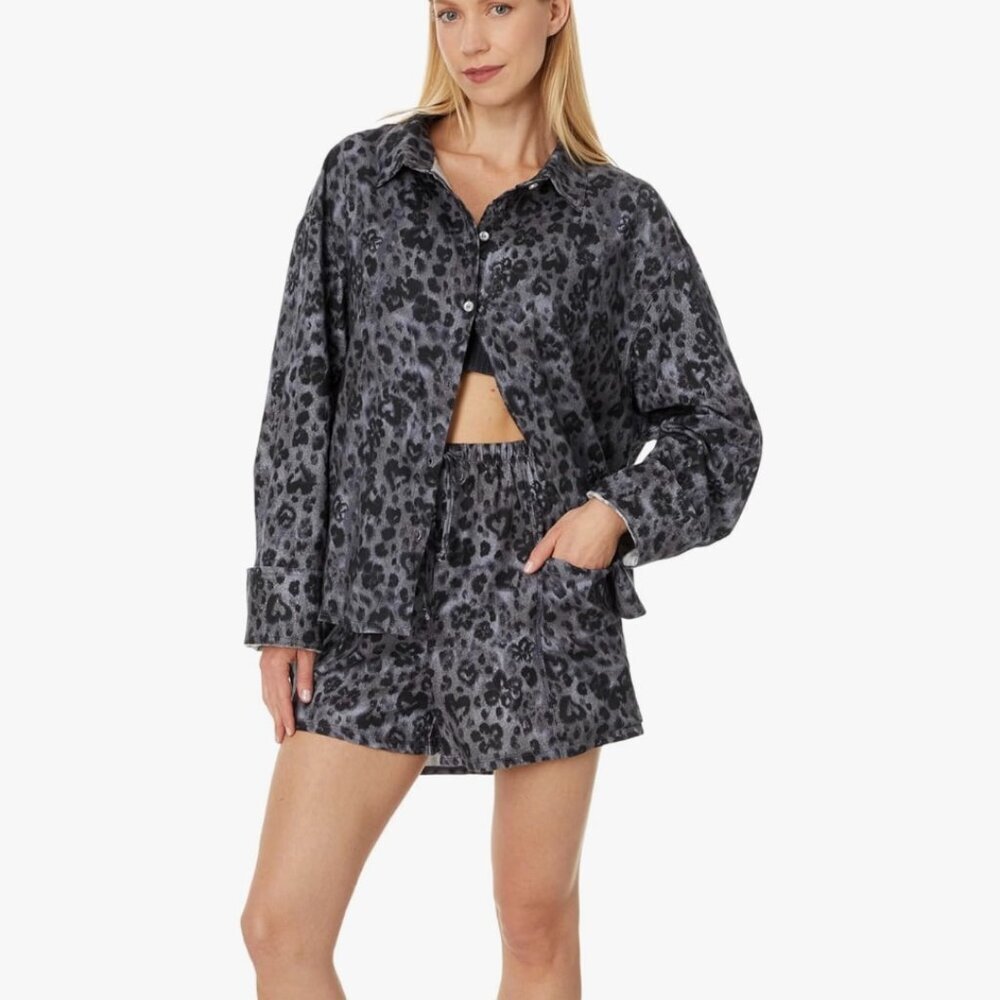 NWT Free People Early Morning Cotton Shorts Pajamas Set Evening Combo XS $98
